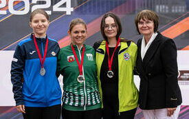 Iwona Koprowska podium