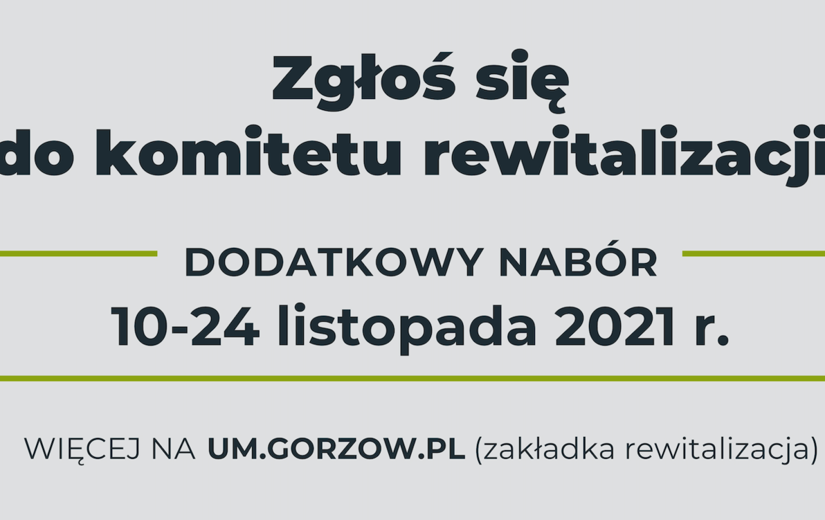Zdjęcie do Komitety rewitalizacji zapraszają