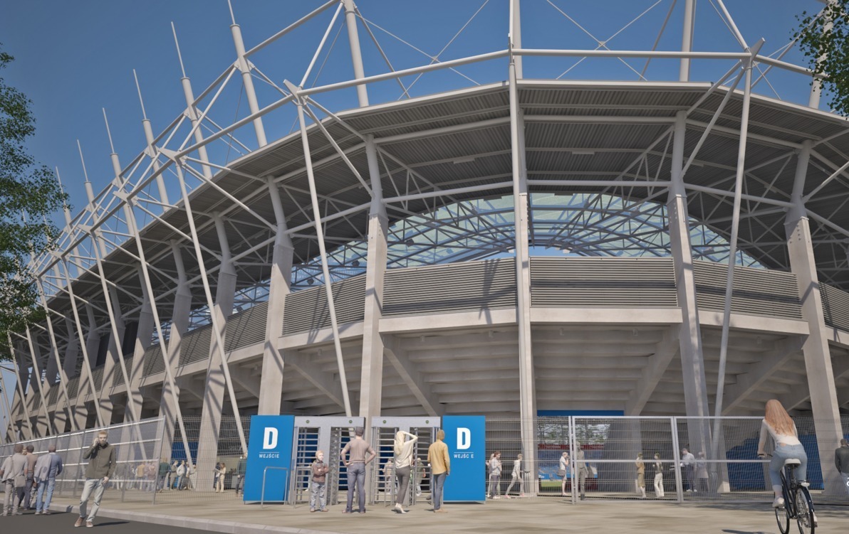 Zdjęcie do Wyłaniają się kształty przyszłego stadionu piłkarskiego w Gorzowie
