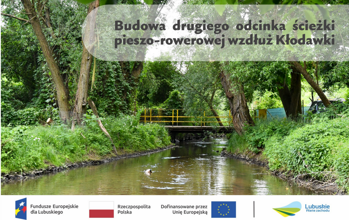 Zdjęcie do Umowa na budowę drugiego odcinka ścieżki pieszo-rowerowej wzdłuż Kłodawki podpisana! 