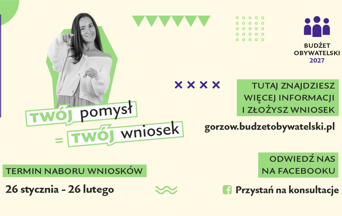 Zdjęcie do Nab&oacute;r wniosk&oacute;w 15. edycja budżetu obywatelskiego w Gorzowie!