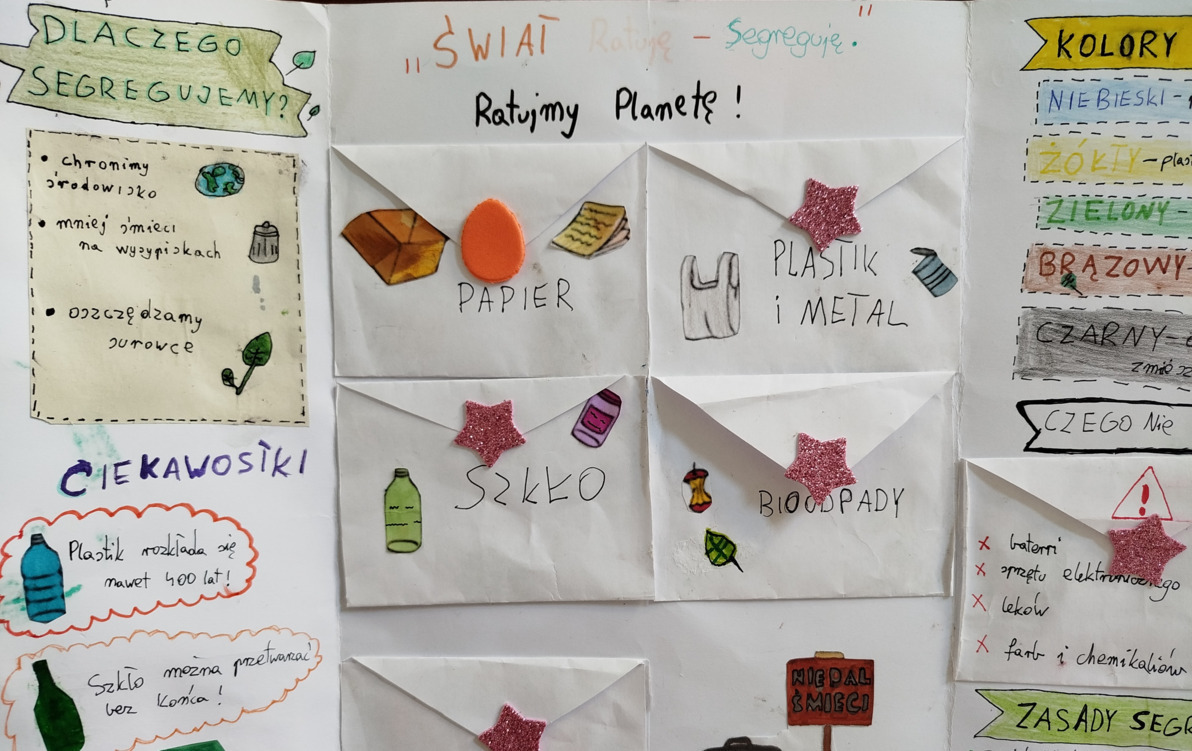 Zdjęcie do Wyniki konkursu na wykonanie Lapbooka &bdquo;Świat ratuję-segreguję&rdquo;