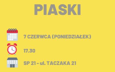 Zdjęcie do Spotkania dyskusyjne Budżet Obywatelski 2022  -  Piaski