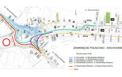 Zdjęcie do Kolejny etap organizacji ruchu związany z przebudową ronda Barlineckiego