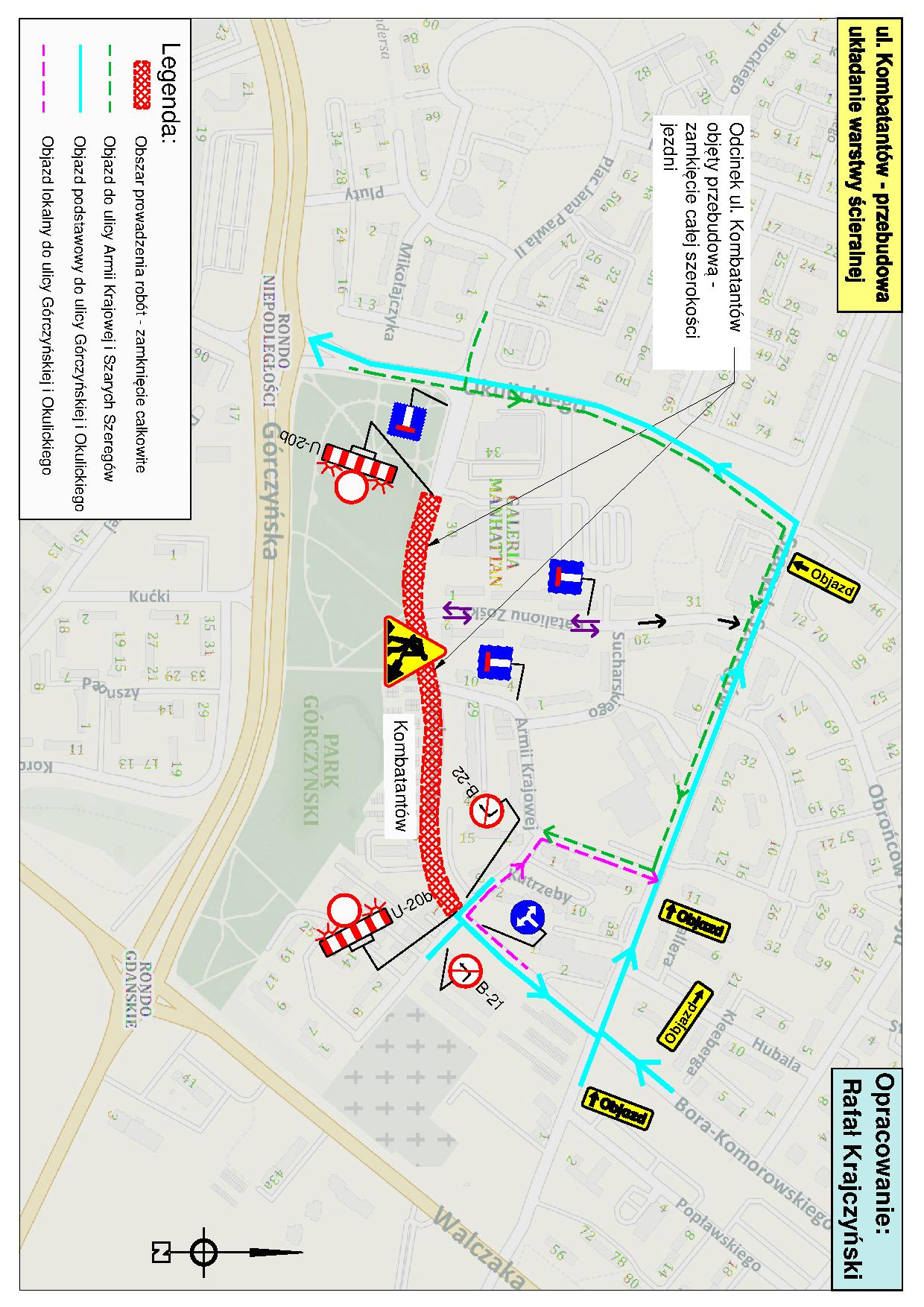 mapa Kombatantów