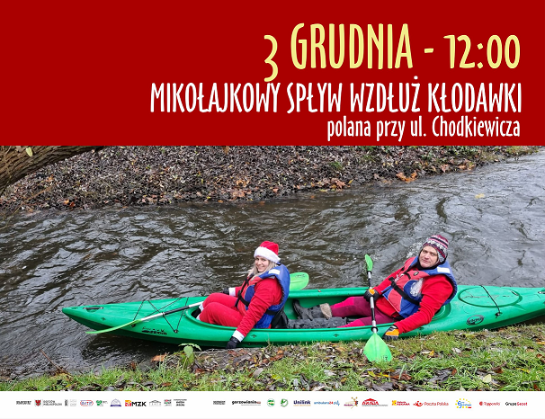 spływ wzdłuż Kłodawki