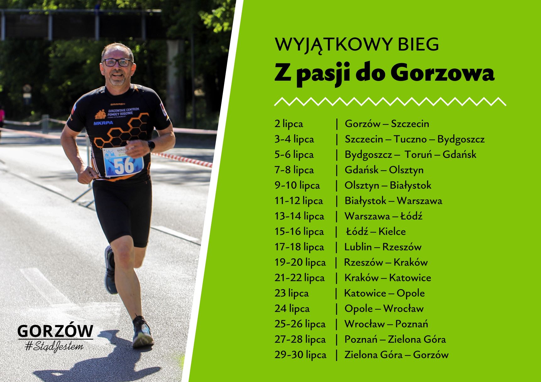 Bieg z pasji do Gorzowa